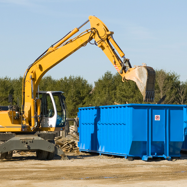 what are the rental fees for a residential dumpster in Lee County